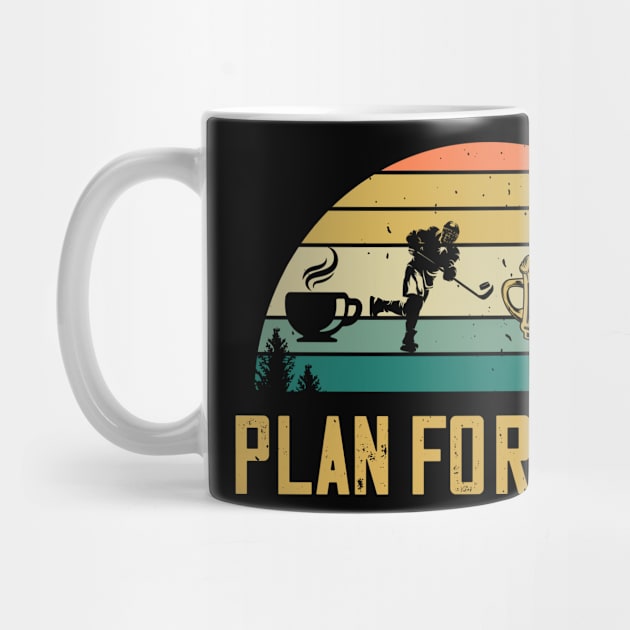 Plan For Today Coffee Hockey Beer Sex Ice Skating Lovers by despicav